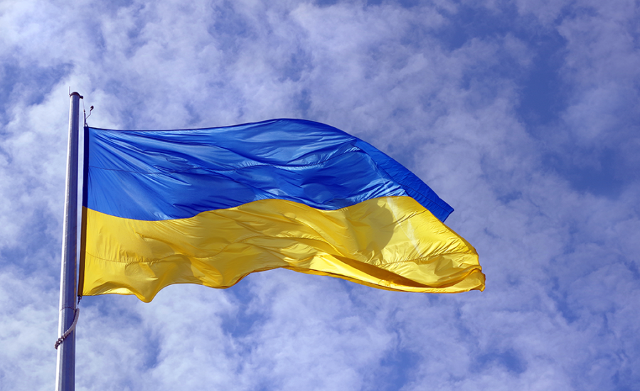 image of the Ukraine national flag