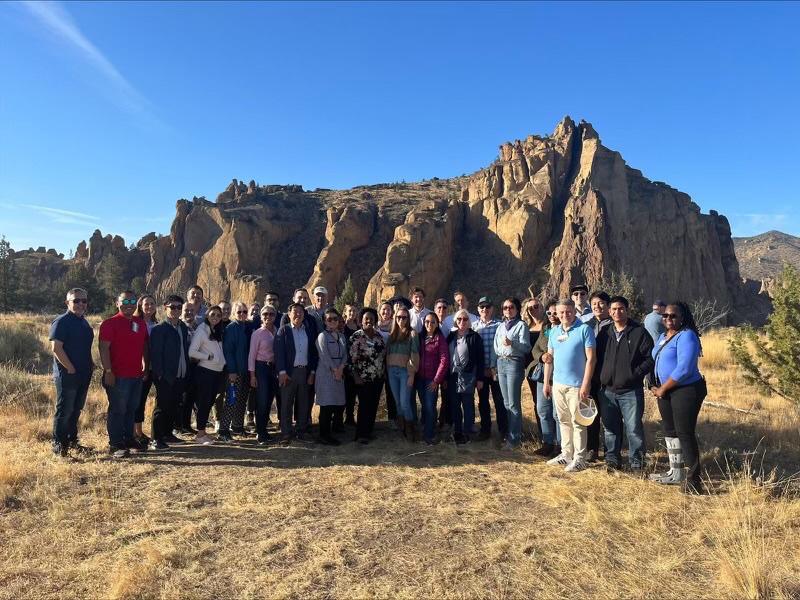 The attachés and FAS Staff visit Smith Rock State Park.