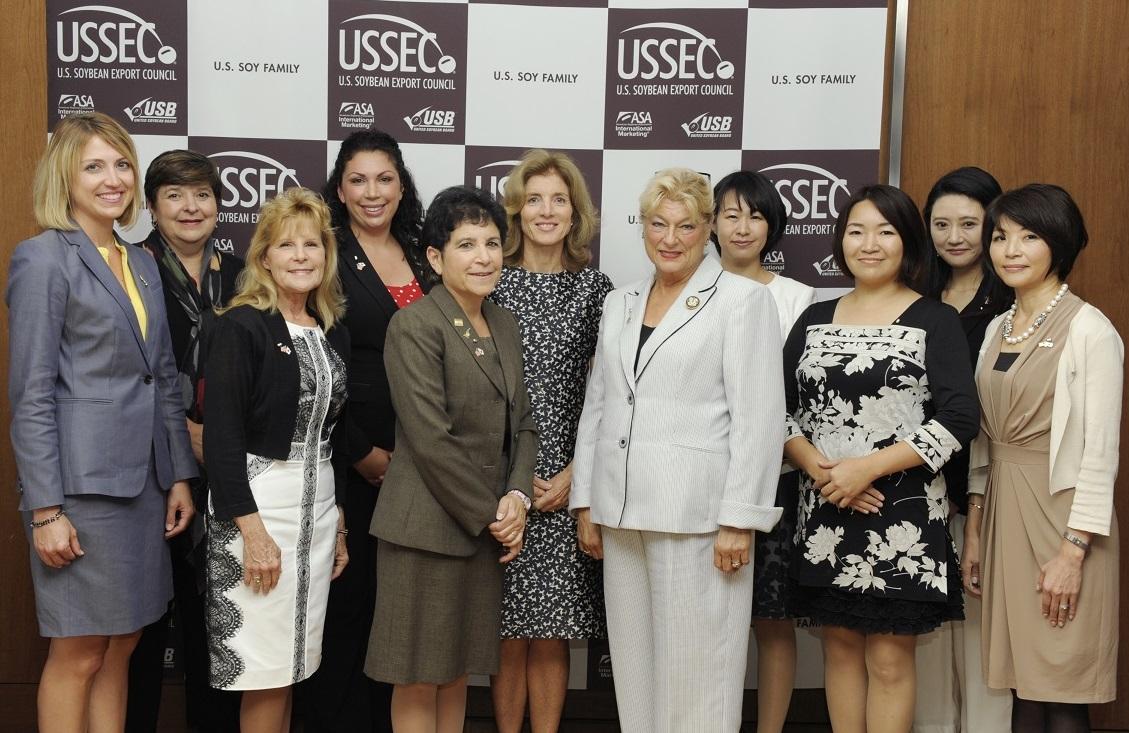 U.S. soybean industry leaders and Japanese business leaders were joined by Ambassador Caroline Kennedy at a celebration of the U.S. soybean industry's 60 years in Japan.