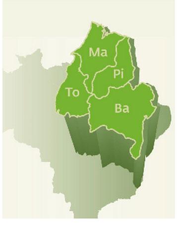 Map of the MATOPIBA Expansion Region.  Source: Brazilian Ministry of Agriculture